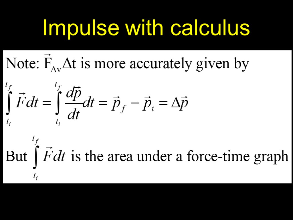 Impulse with calculus